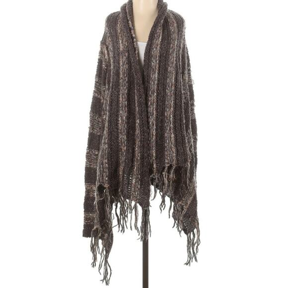 Free People Runway Runaway Love Retro Stripe Small Fringe Cardigan Sweater - Picture 2 of 7